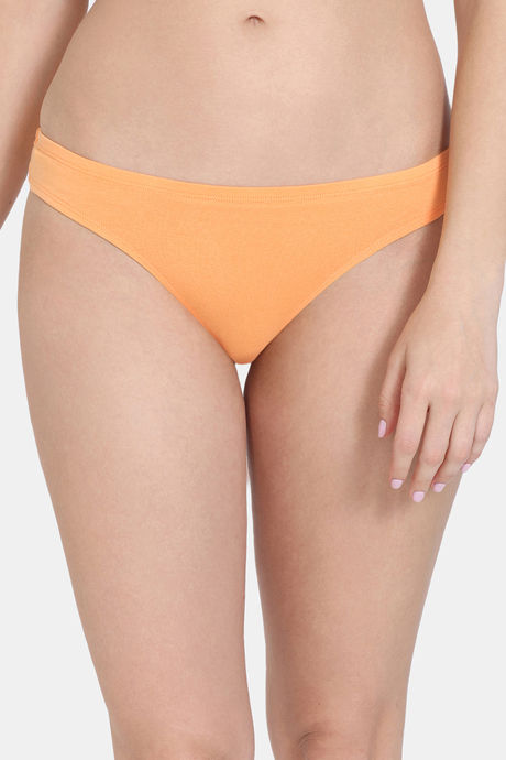Zivame Low Rise Zero Coverage Thong - Mock Orange — image 4